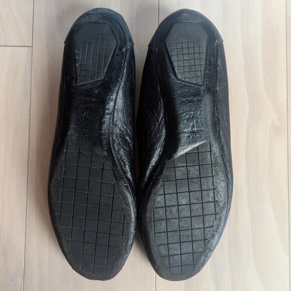 BALENCIAGA Arena Classic Black Leather Ballerina Ballet Flat Shoes - Picture 3 of 3